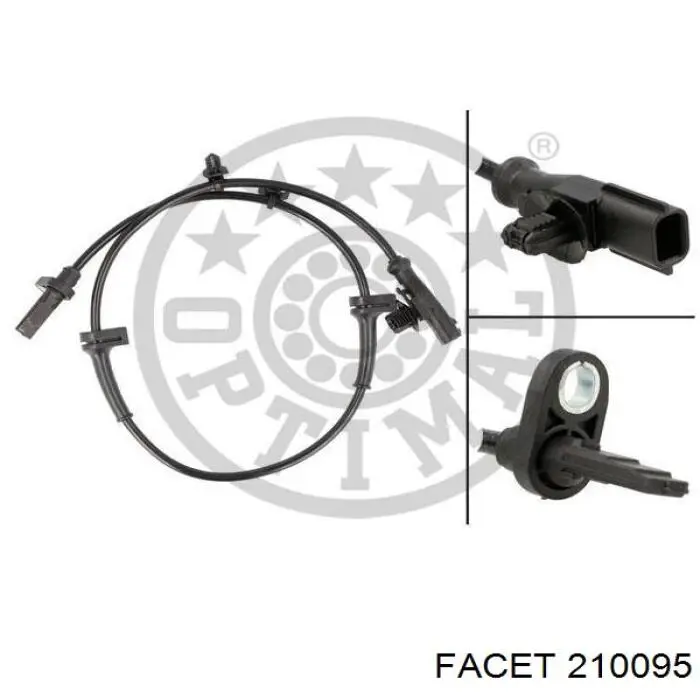 Sensor dianteiro de ABS Facet 210095 preço, a partir de 31,30 USD