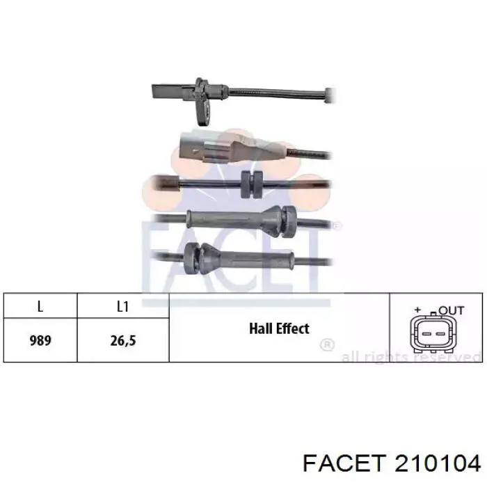 Sensor ABS traseiro FAE 78367 preço, a partir de 42,56 USD