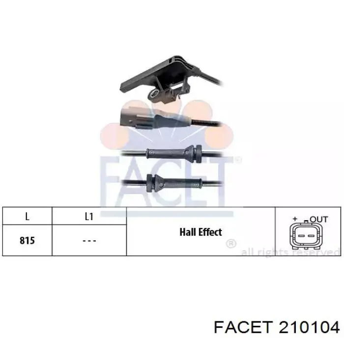 Compre 78367 FAE Sensor ABS traseiro