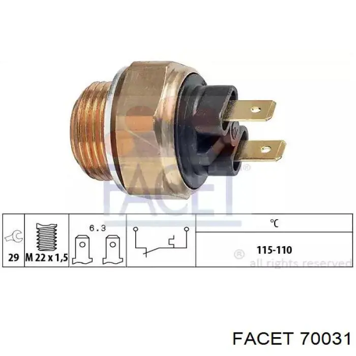 Compre 70031 Facet Sensor de pressão de óleo