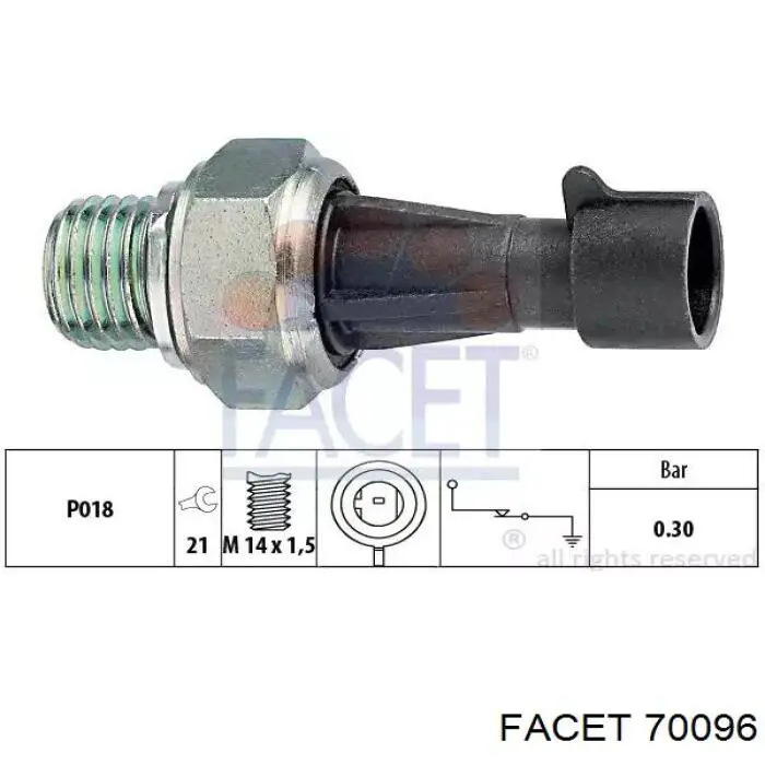 Sensor de pressão de óleo Facet 70096 preço, a partir de 4,90 USD