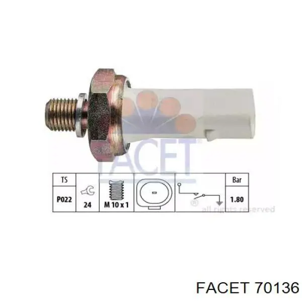 Compre 70136 Facet Sensor de pressão de óleo