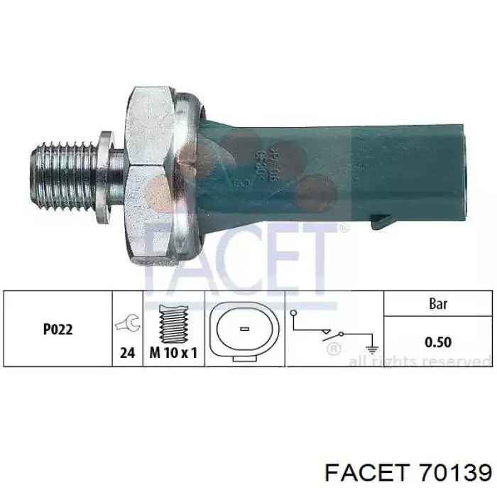 Sensor de pressão de óleo Facet 70139 preço, a partir de 5,99 USD