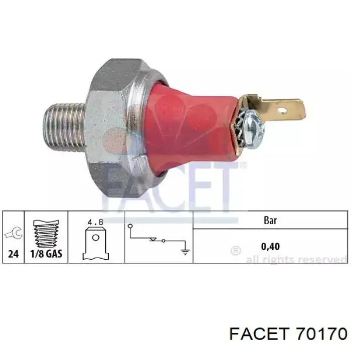 Compre 70170 Facet Sensor de pressão de óleo