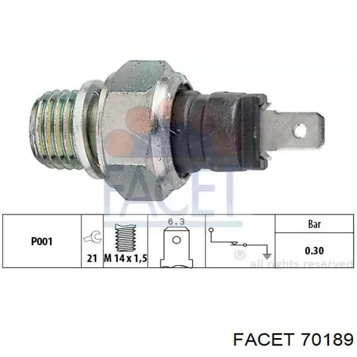 Compre 70189 Facet Sensor de pressão de óleo