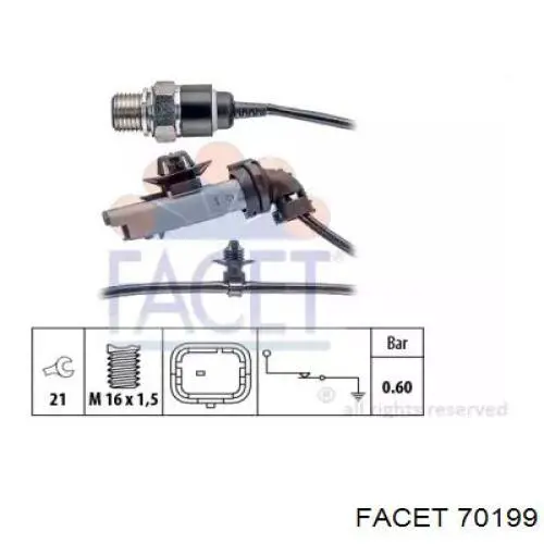 Sensor de pressão de óleo FAE 12641 preço, a partir de 30,68 USD