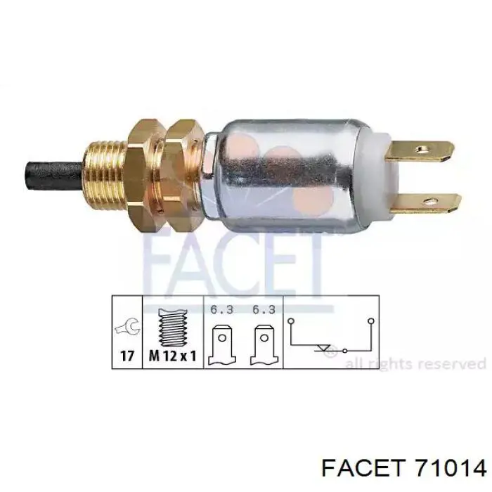 Sensor de ativação do sinal de parada 500496 Hans Pries (Topran)