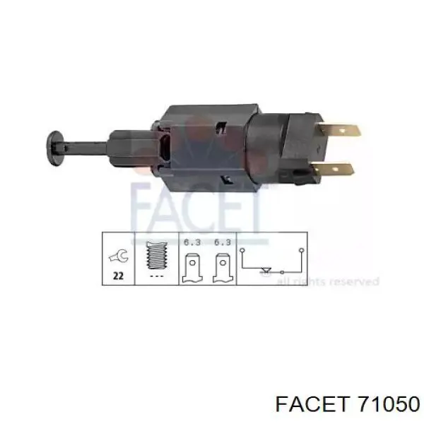Sensor de ativação do sinal de parada Facet 71050 preço, a partir de 6,29 USD