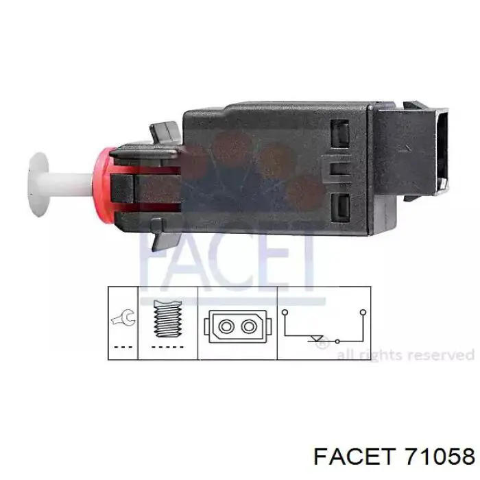 Sensor de ativação do sinal de parada Facet 71058 preço, a partir de 10,98 USD