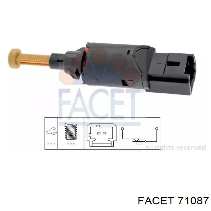 Compre 71087 Facet Sensor de ativação do sinal de parada