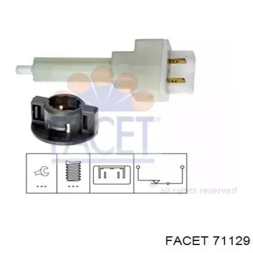 Sensor de ativação do sinal de parada Facet 71129 preço, a partir de 10,38 USD