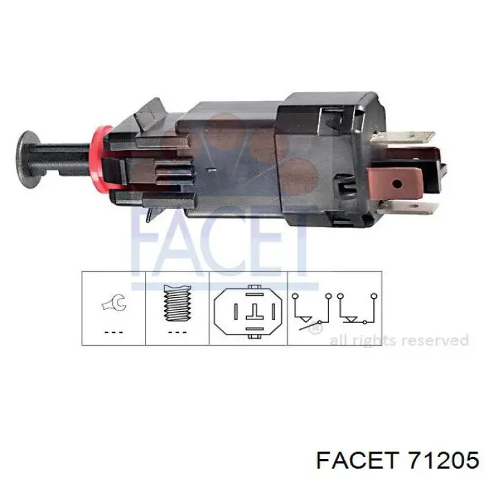 Sensor de ativação do sinal de parada Facet 71205 preço, a partir de 15,98 USD