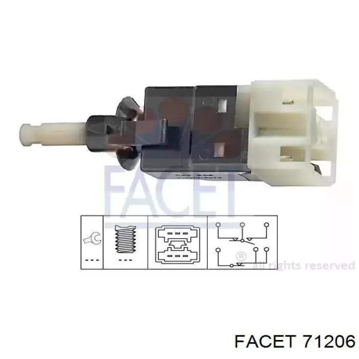 Sensor de ativação do sinal de parada Facet 71206 preço, a partir de 18,07 USD