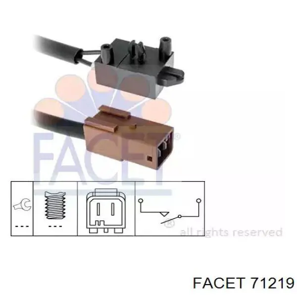 Sensor de ativação de embraiagem Facet 71219 preço, a partir de 13,00 USD