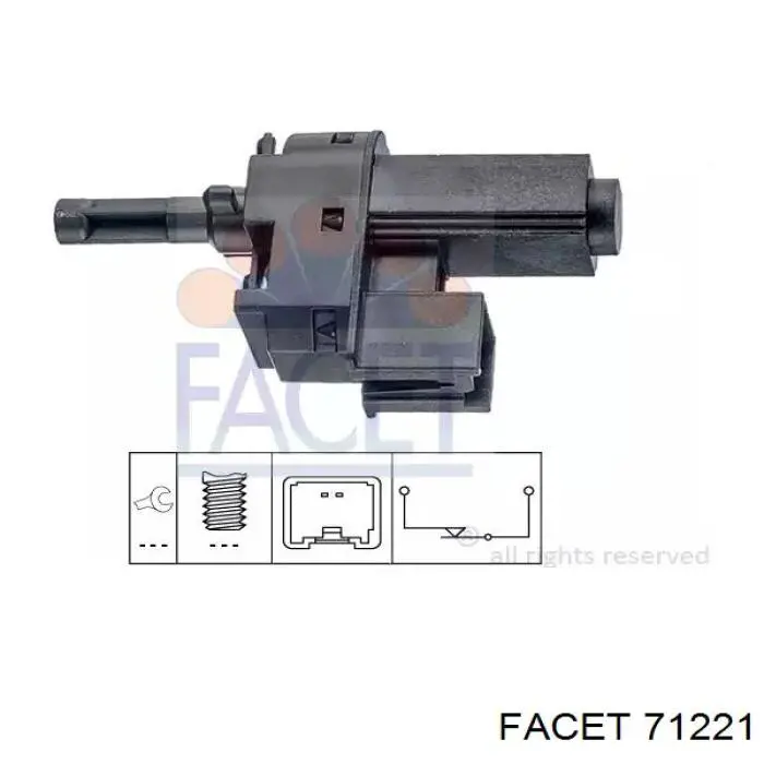 Sensor de ativação de embraiagem Facet 71221 preço, a partir de 23,50 USD