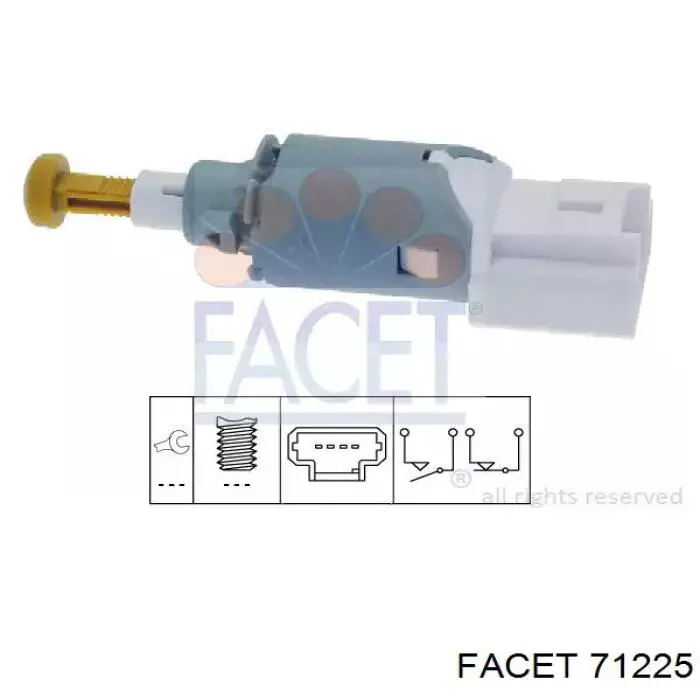 Sensor de ativação do sinal de parada Facet 71225 preço, a partir de 10,82 USD