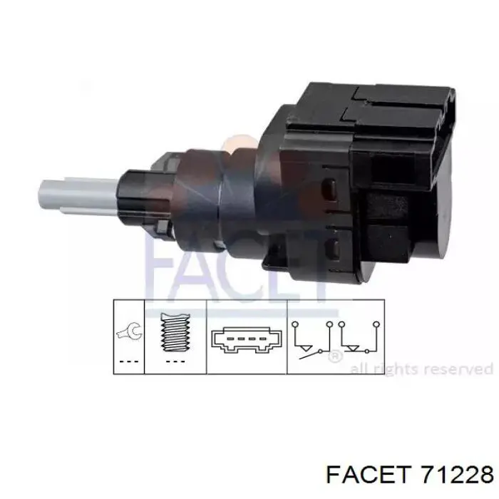 Sensor de ativação do sinal de parada Facet 71228 preço, a partir de 10,09 USD
