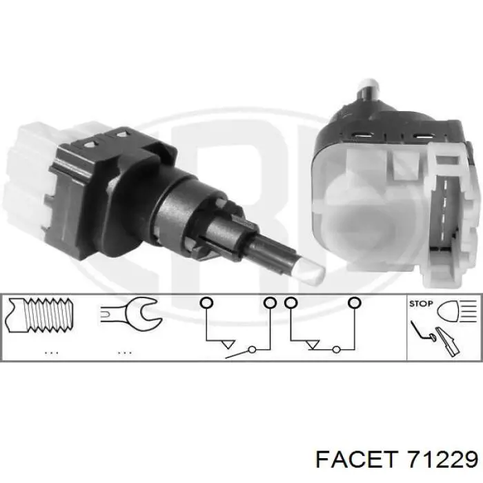 Compre 71229 Facet Sensor de ativação do sinal de parada