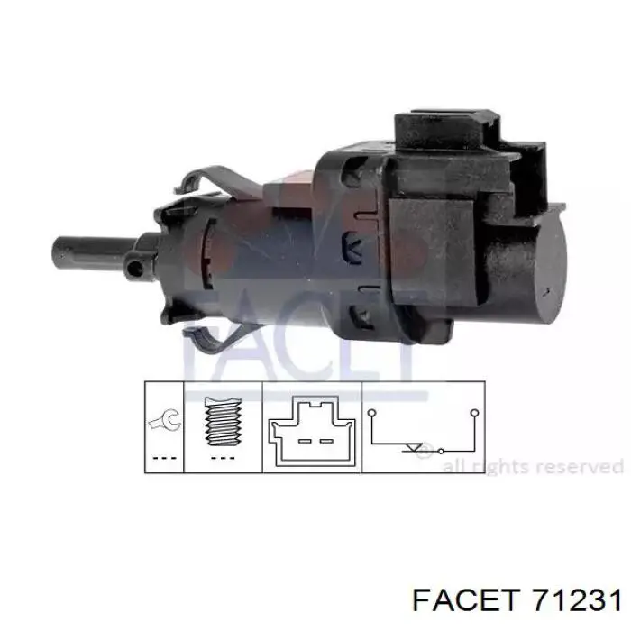 Sensor de ativação do sinal de parada Facet 71231 preço, a partir de 13,13 USD