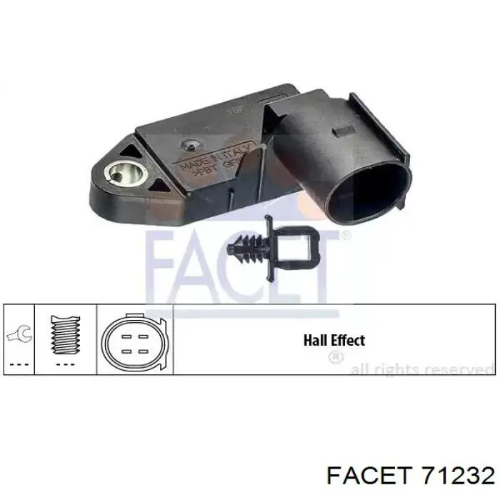 71232 Facet Sensor de ativação do sinal de parada