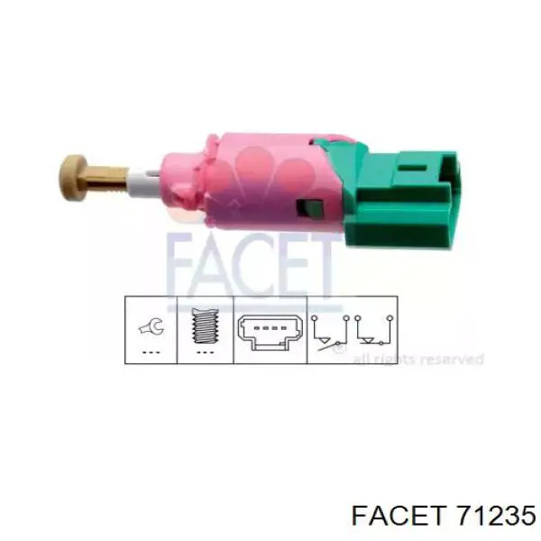 Sensor de ativação do sinal de parada Facet 71235 preço, a partir de 14,50 USD