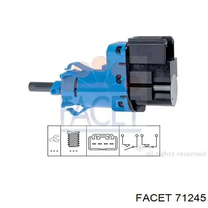 Sensor de ativação do sinal de parada Facet 71245 preço, a partir de 12,34 USD