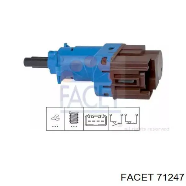 Sensor de ativação do sinal de parada Facet 71247 preço, a partir de 11,41 USD