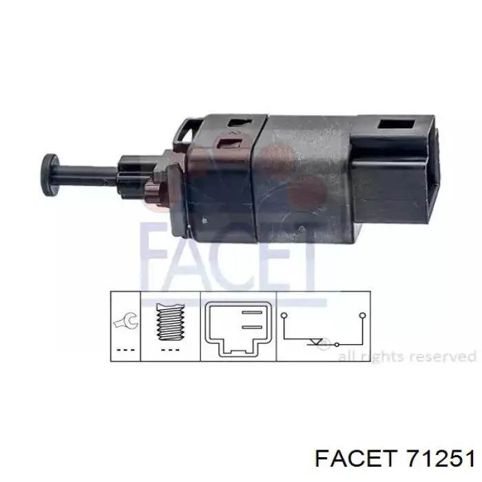 Sensor de ativação do sinal de parada Facet 71251 preço, a partir de 13,26 USD