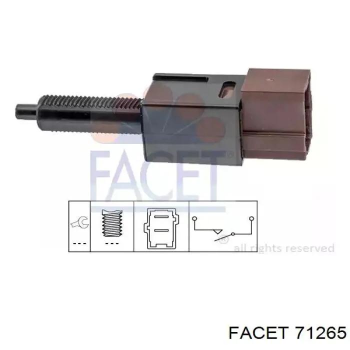 Sensor de ativação do sinal de parada Facet 71265 preço, a partir de 11,52 USD