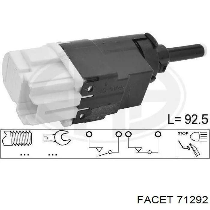 Sensor de ativação do sinal de parada Facet 71292 preço, a partir de 17,27 USD