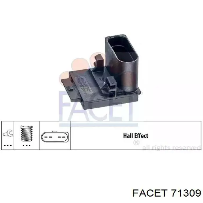 71309 Facet Sensor de posição de pedal de embraiagem