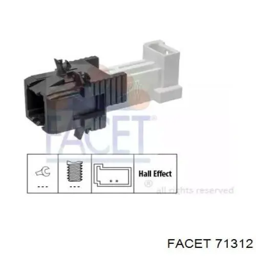 Sensor de ativação do sinal de parada Facet 71312 preço, a partir de 16,47 USD