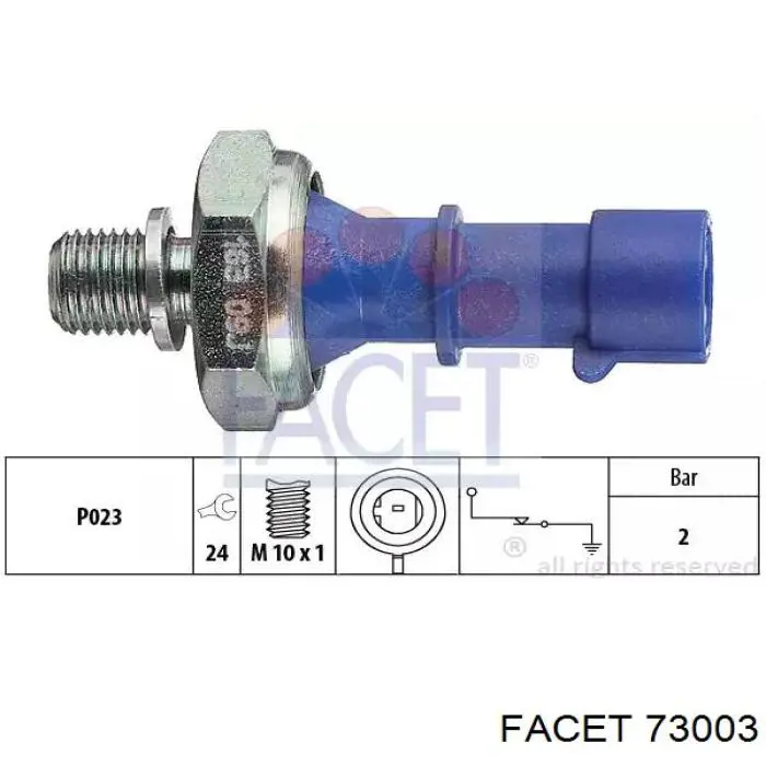 Compre 73003 Facet Sensor de temperatura do fluido de esfriamento