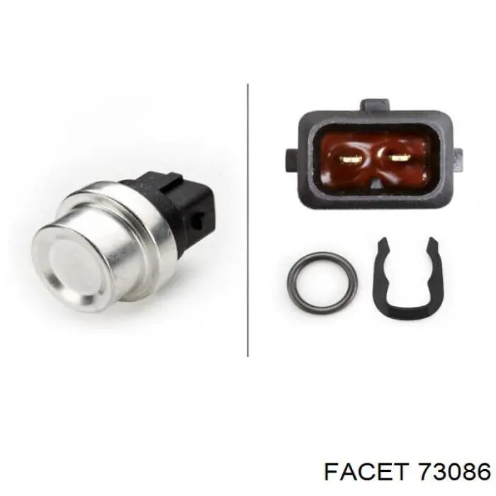 Compre 73086 Facet Sensor de temperatura do fluido de esfriamento