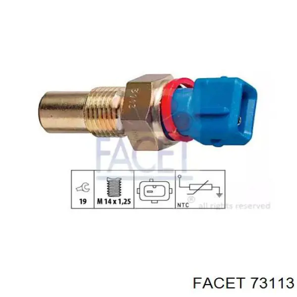 Compre 73113 Facet Sensor de temperatura do fluido de esfriamento