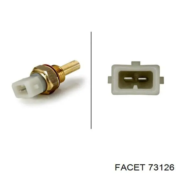 Compre 73126 Facet Sensor de temperatura do fluido de esfriamento, no dispositivo