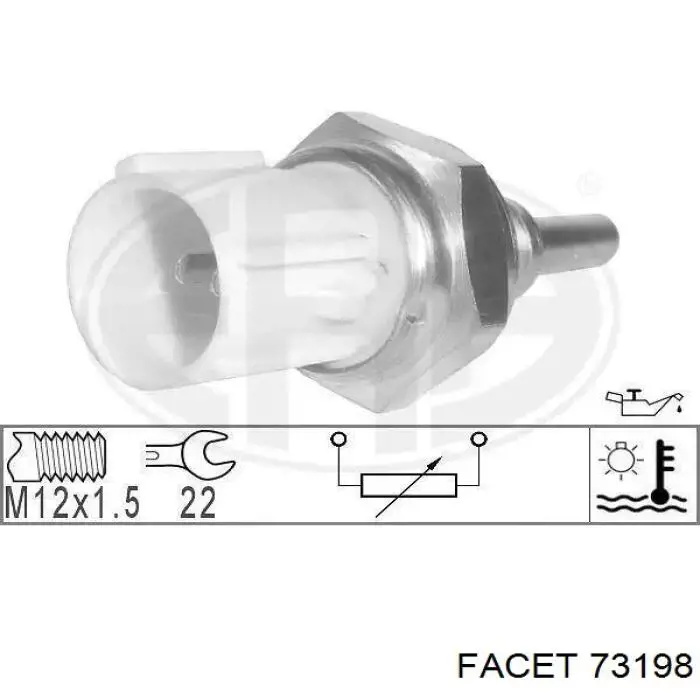Compre 73198 Facet Sensor de temperatura do fluido de esfriamento