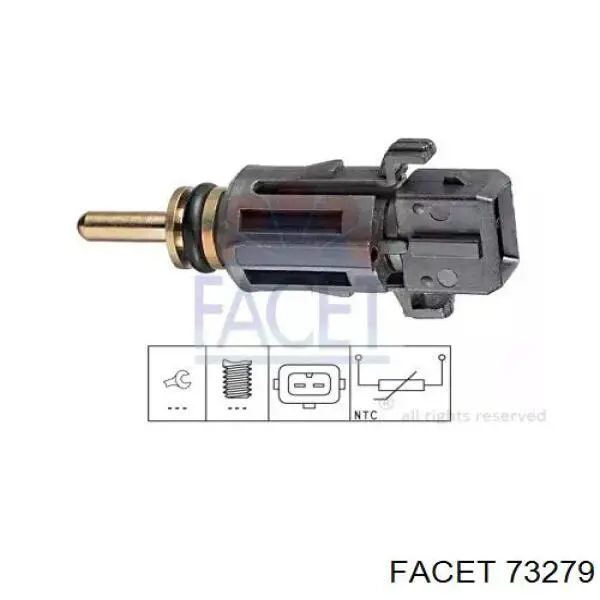 Sensor de temperatura do fluido de esfriamento Facet 73279 preço, a partir de 11,41 USD