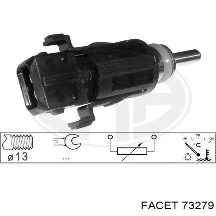 Compre 73279 Facet Sensor de temperatura do fluido de esfriamento