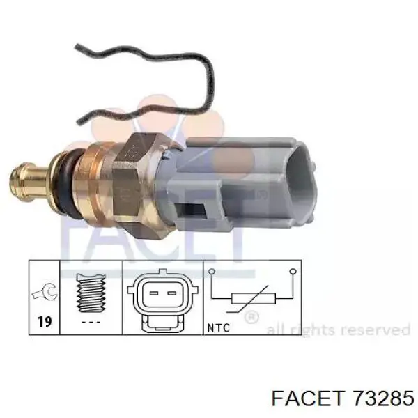 Sensor de temperatura do fluido de esfriamento Facet 73285 preço, a partir de 8,23 USD
