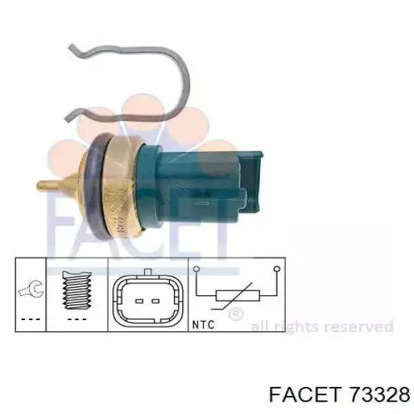 Sensor de temperatura do fluido de esfriamento Facet 73328 preço, a partir de 7,31 USD