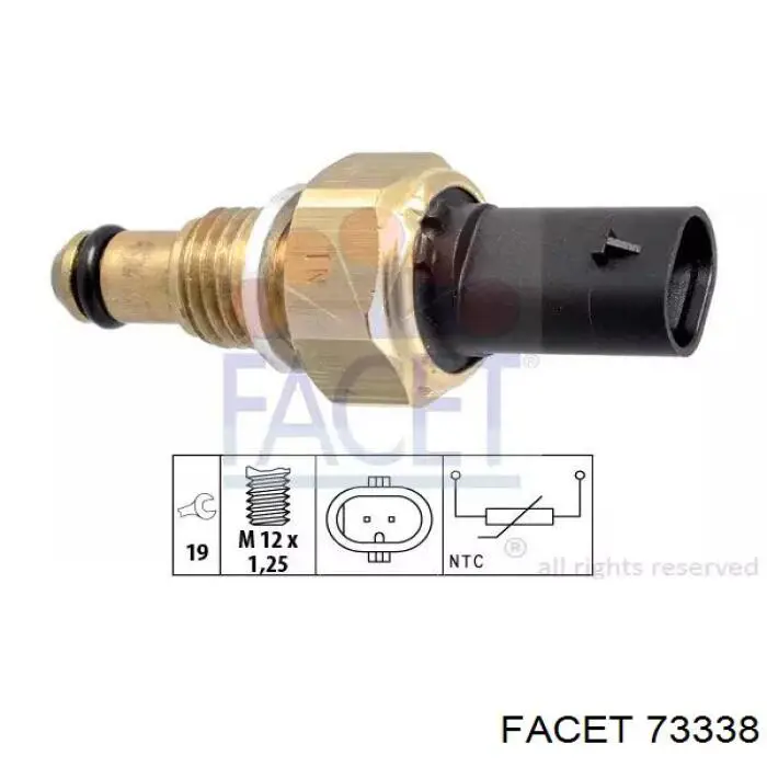 Sensor de temperatura de combustível Facet 73338 preço, a partir de 18,47 USD