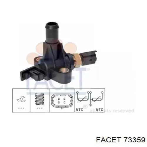 Compre 71718201 Fiat/Alfa/Lancia Sensor de temperatura do fluido de esfriamento