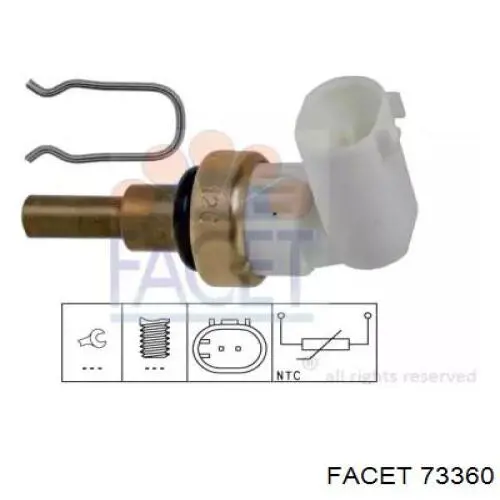Sensor de temperatura do fluido de esfriamento Facet 73360 preço, a partir de 10,27 USD