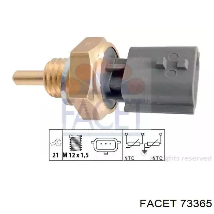 Compre 226300717R Renault (RVI) Sensor de temperatura do fluido de esfriamento