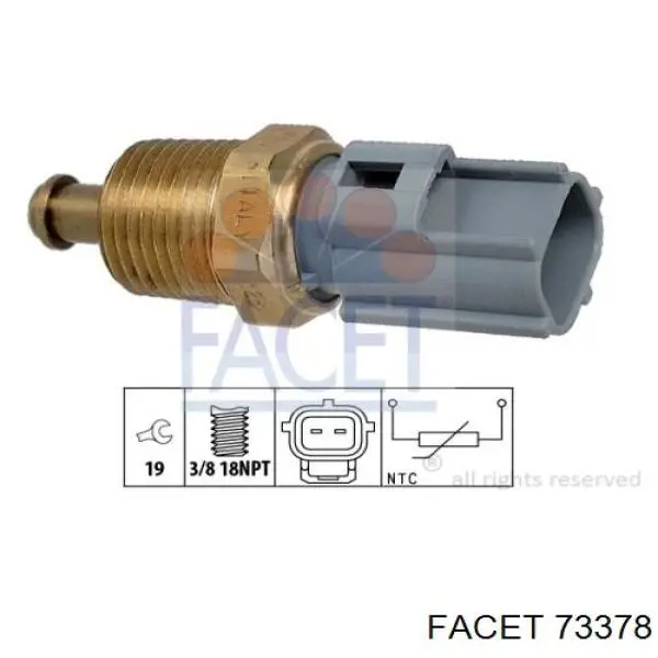 Compre 73378 Facet Sensor de temperatura de combustível