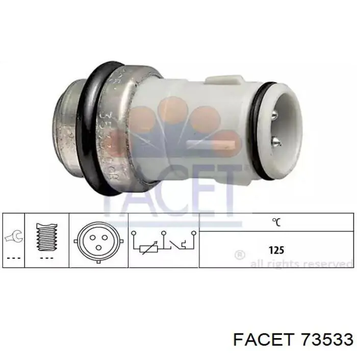 Sensor de temperatura do fluido de esfriamento Facet 73533 preço, a partir de 13,27 USD