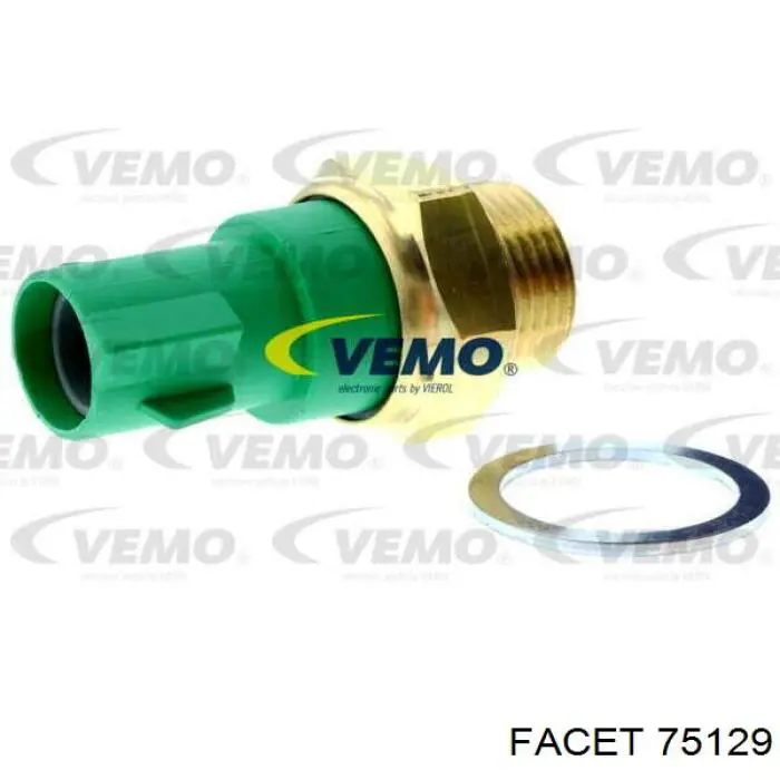 Compre 75129 Facet Sensor de temperatura do fluido de esfriamento (de ativação de ventilador do radiador)