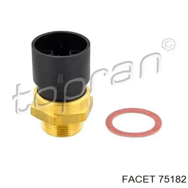 Compre 75182 Facet Sensor de temperatura do fluido de esfriamento (de ativação de ventilador do radiador)