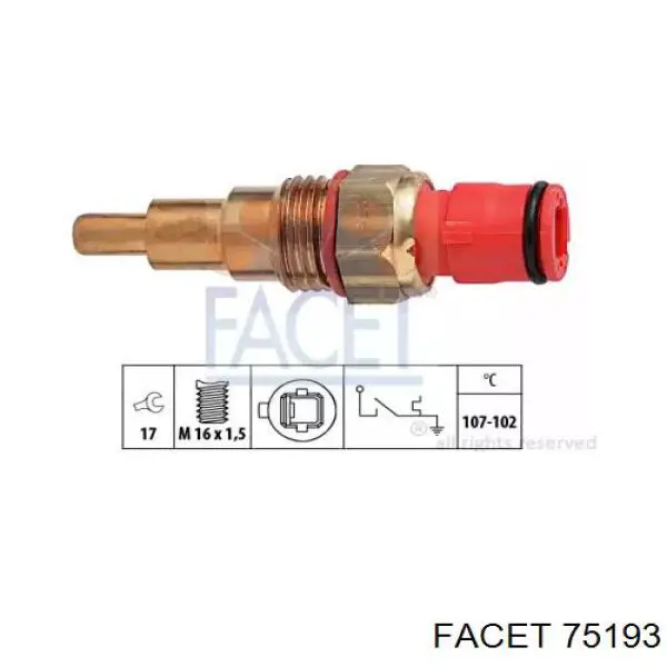 F20218840A Mazda Sensor de temperatura do fluido de esfriamento (de ativação de ventilador do radiador)